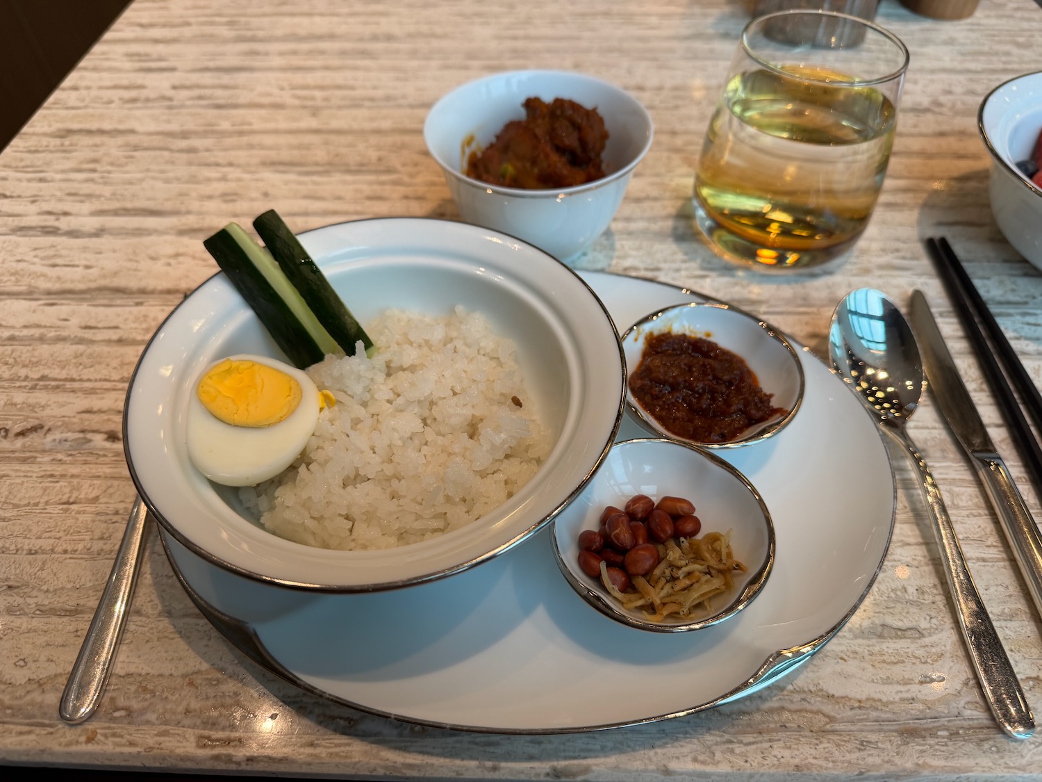 a plate of food on a table