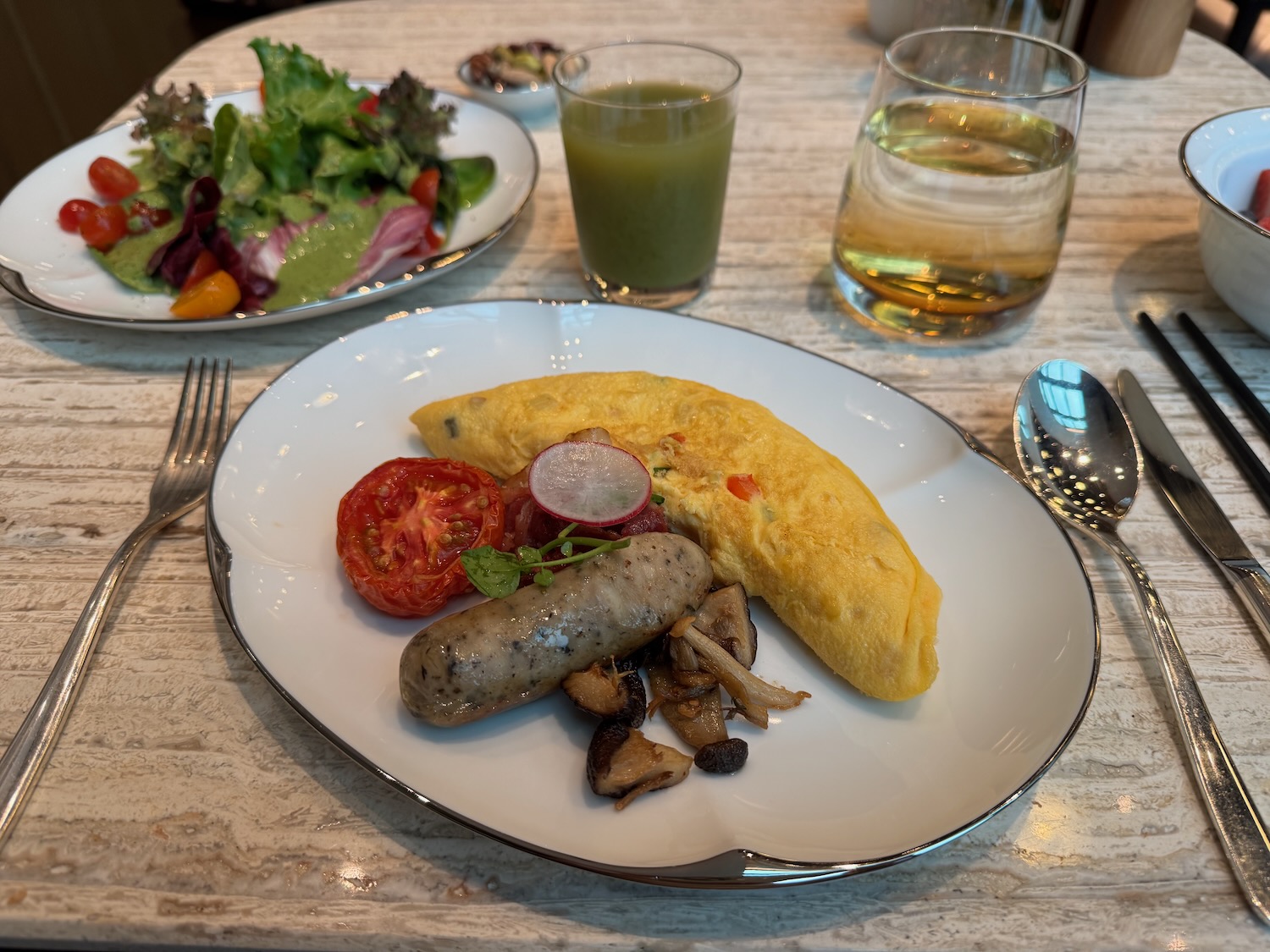 a plate of food on a table