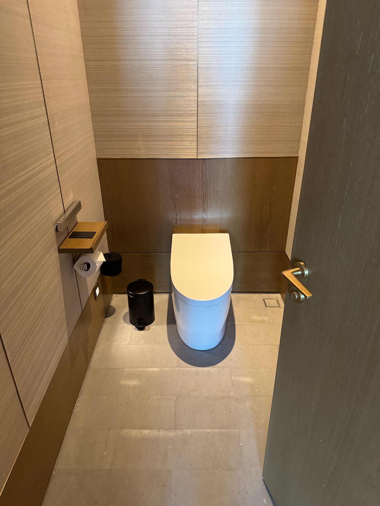 a toilet in a bathroom