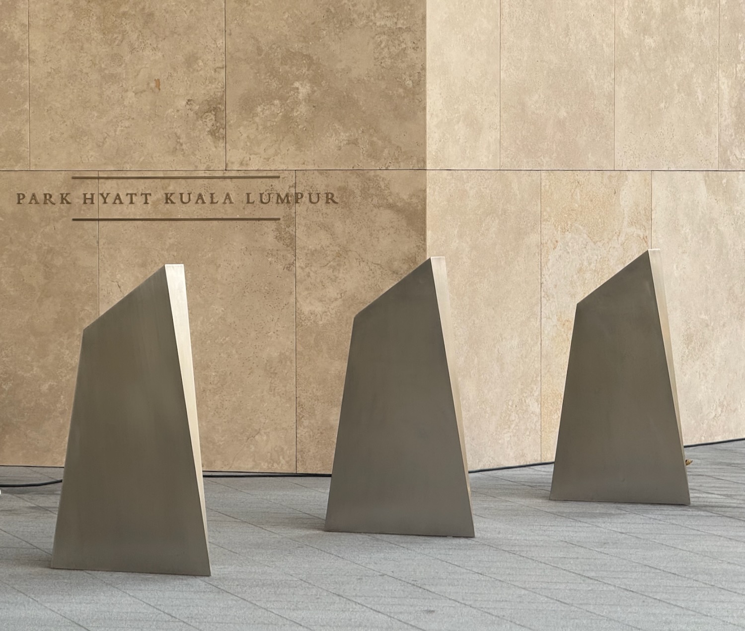 a group of triangular shaped objects