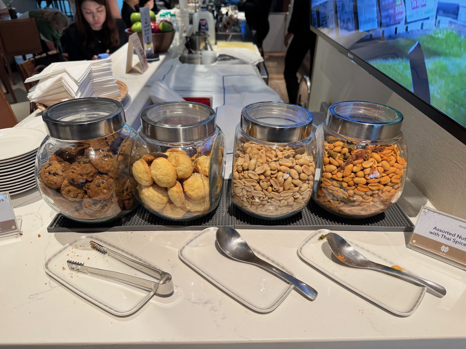 a group of jars of food on a counter