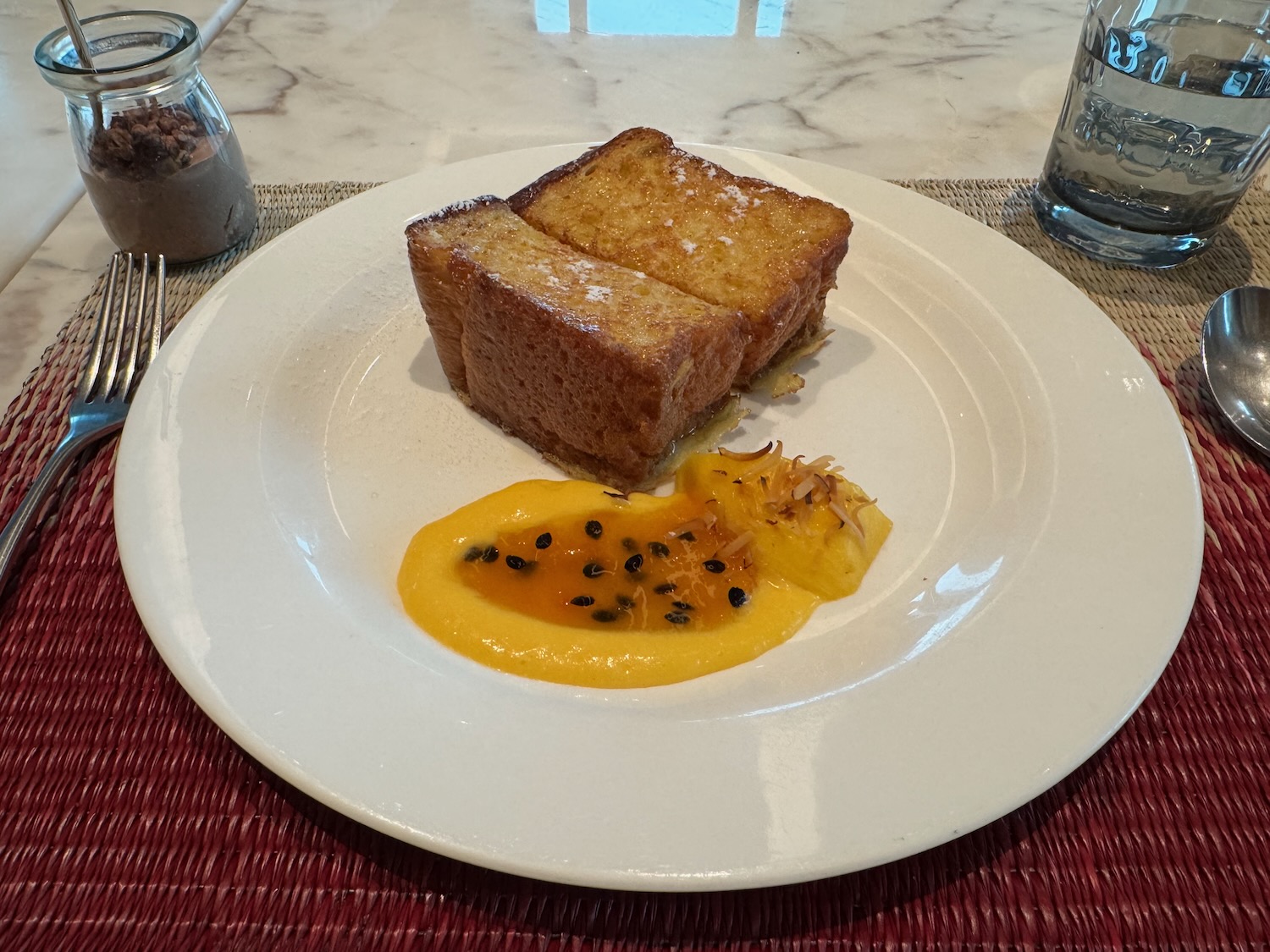 a plate of food on a table