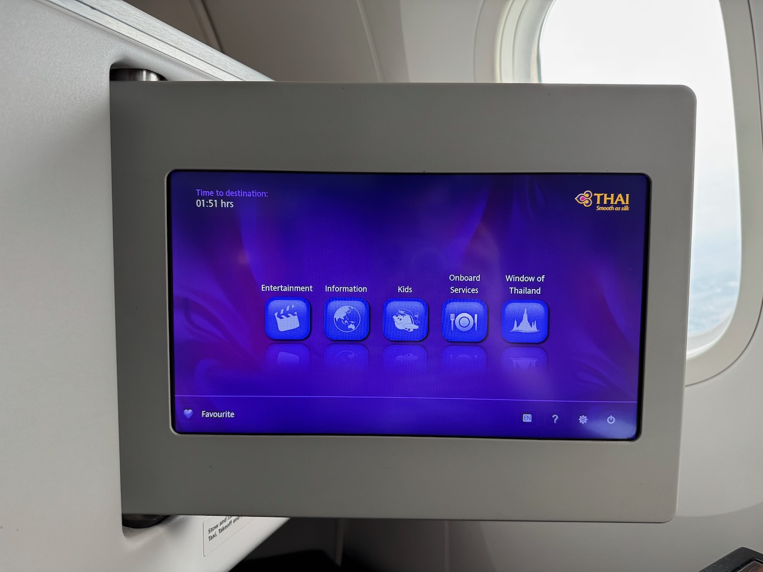a screen on a plane
