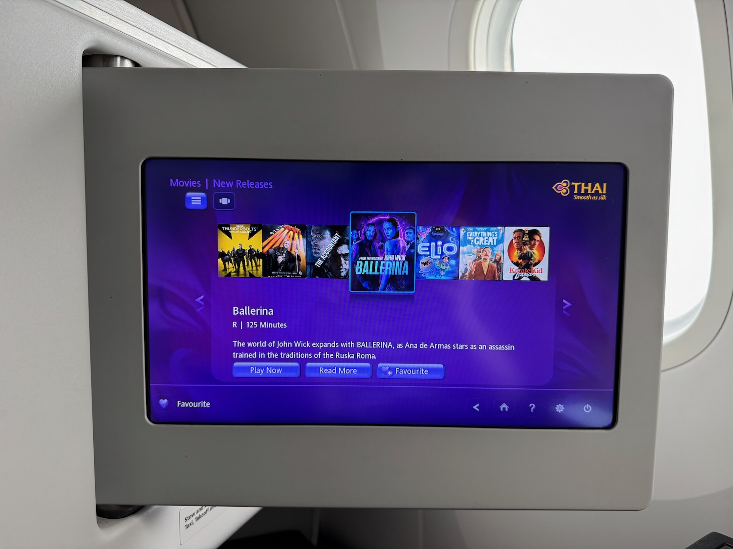 a screen on a plane