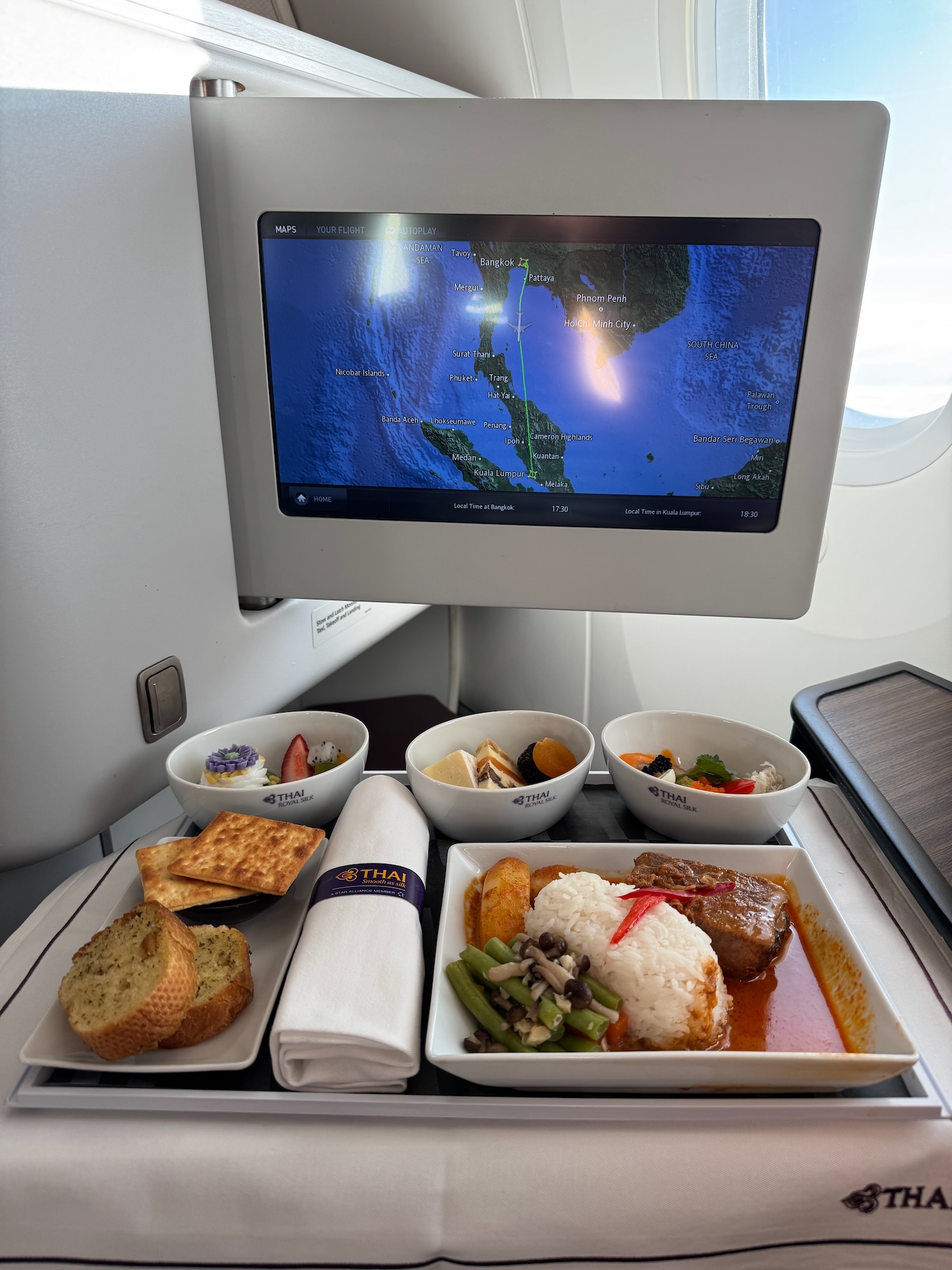 a screen on the table