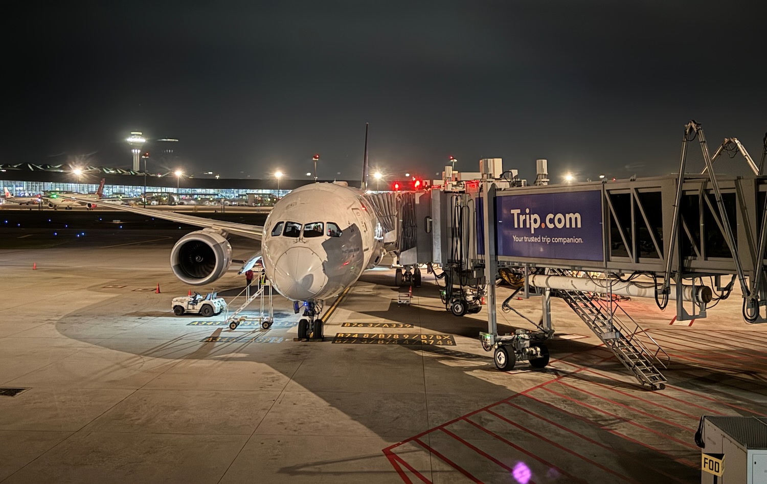 an airplane at an airport