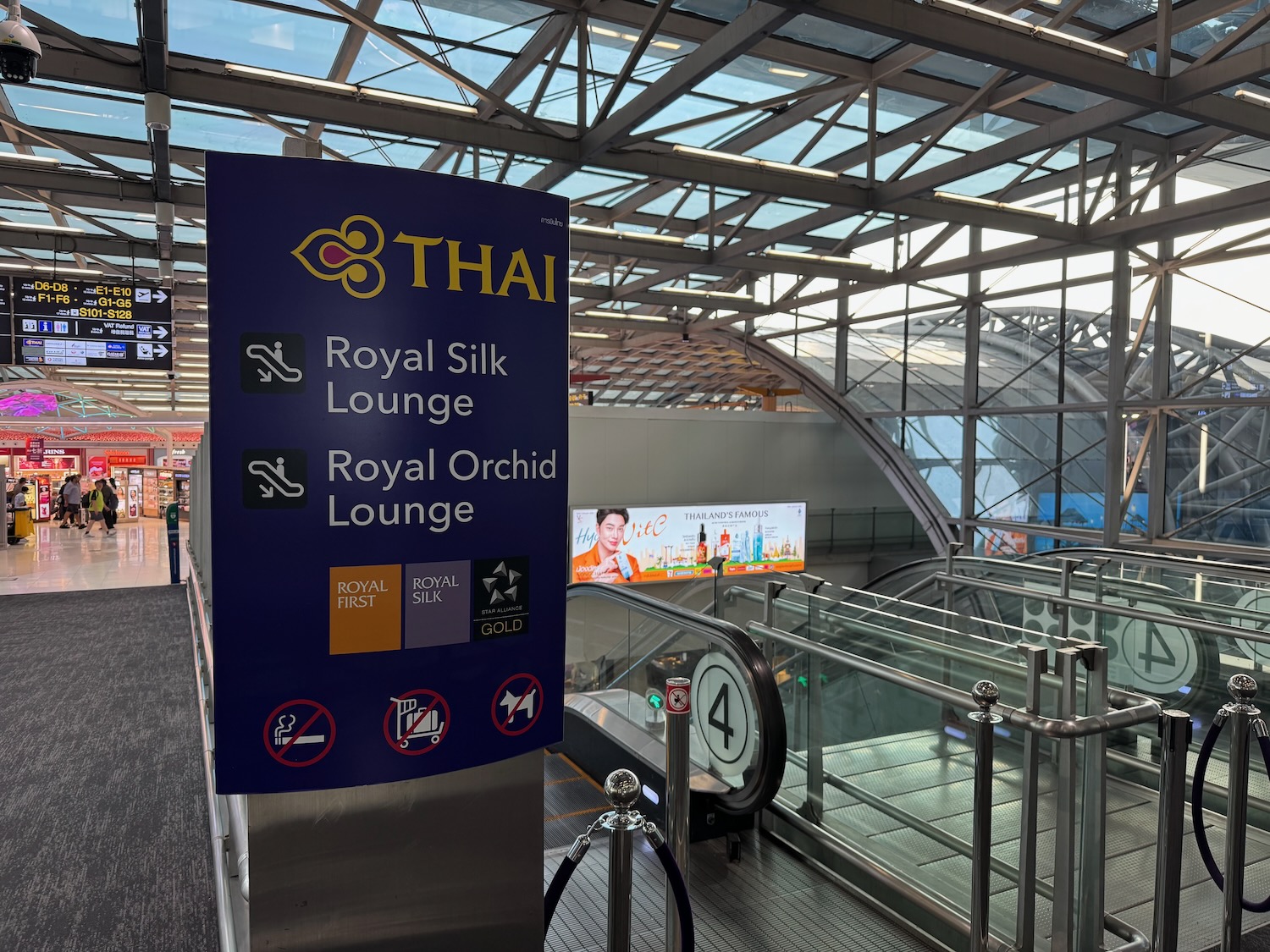 a sign in a building