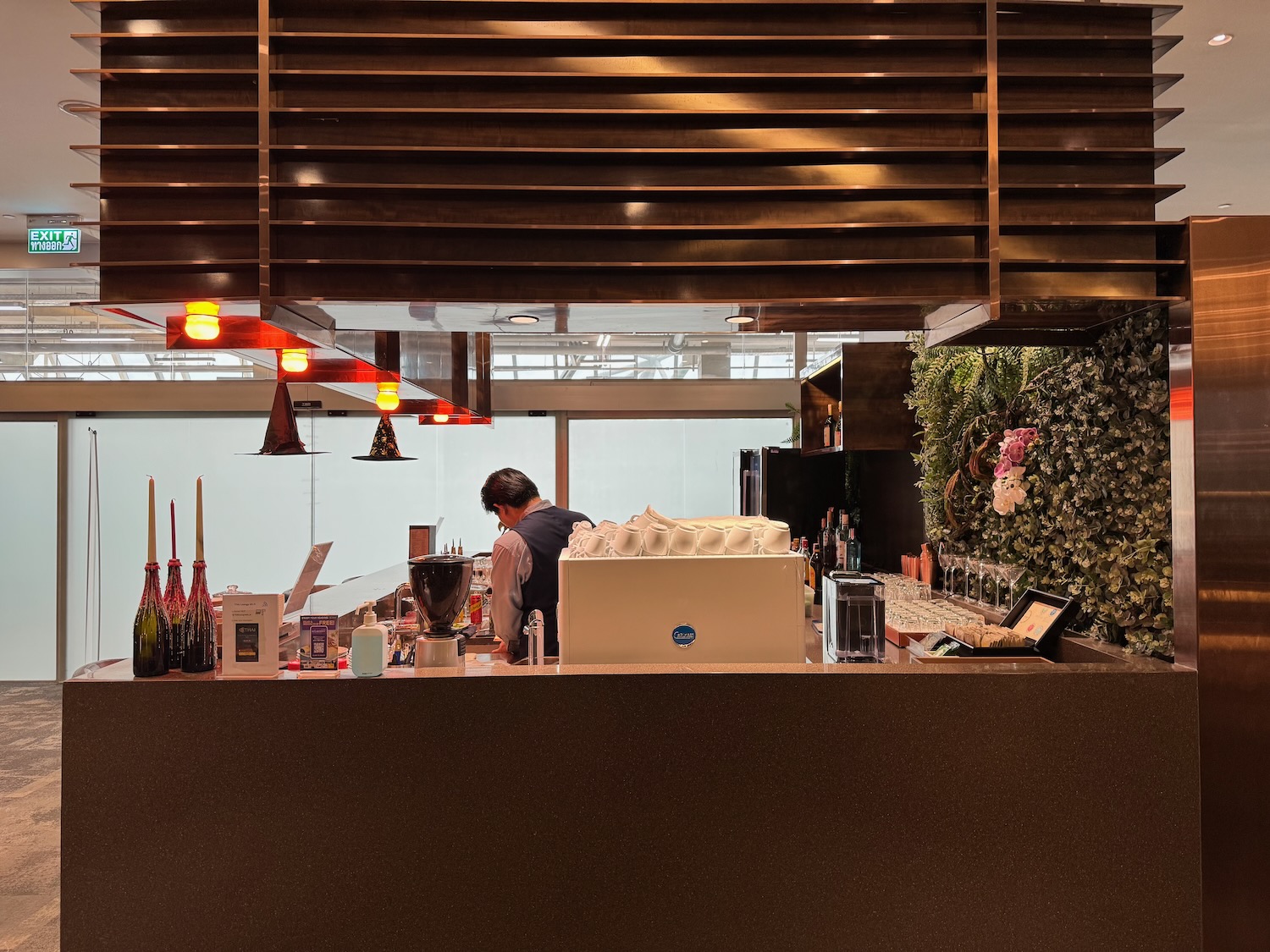 a man behind a counter