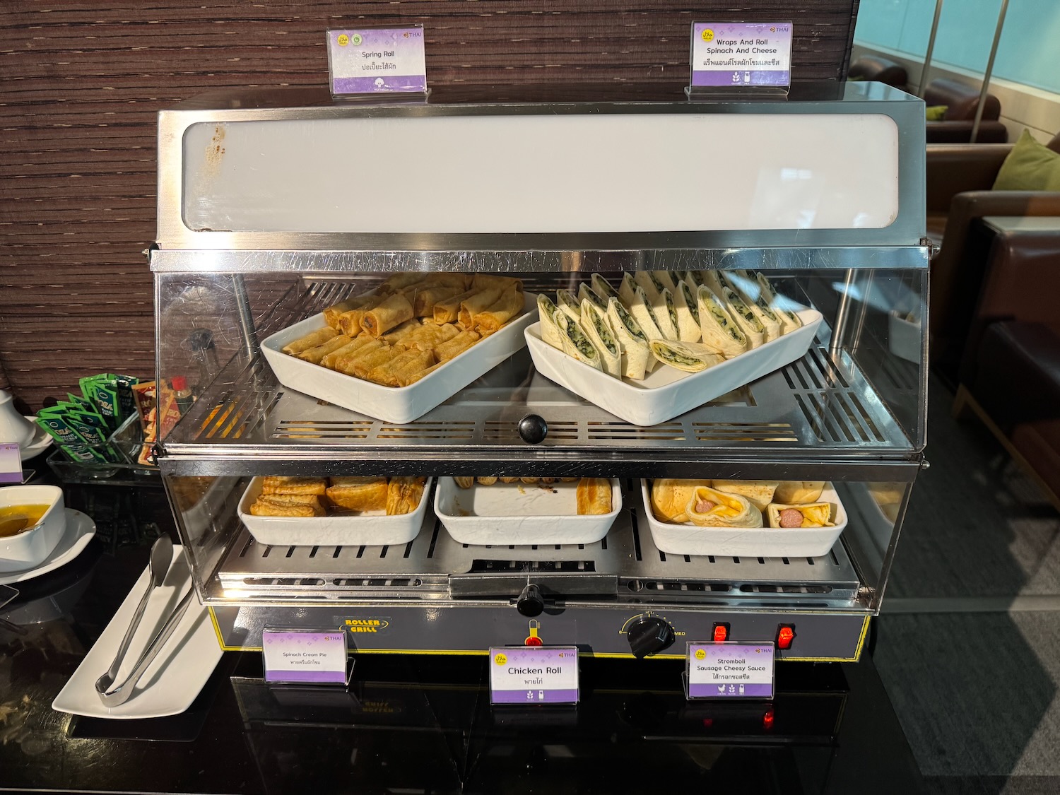 food in a tray of food