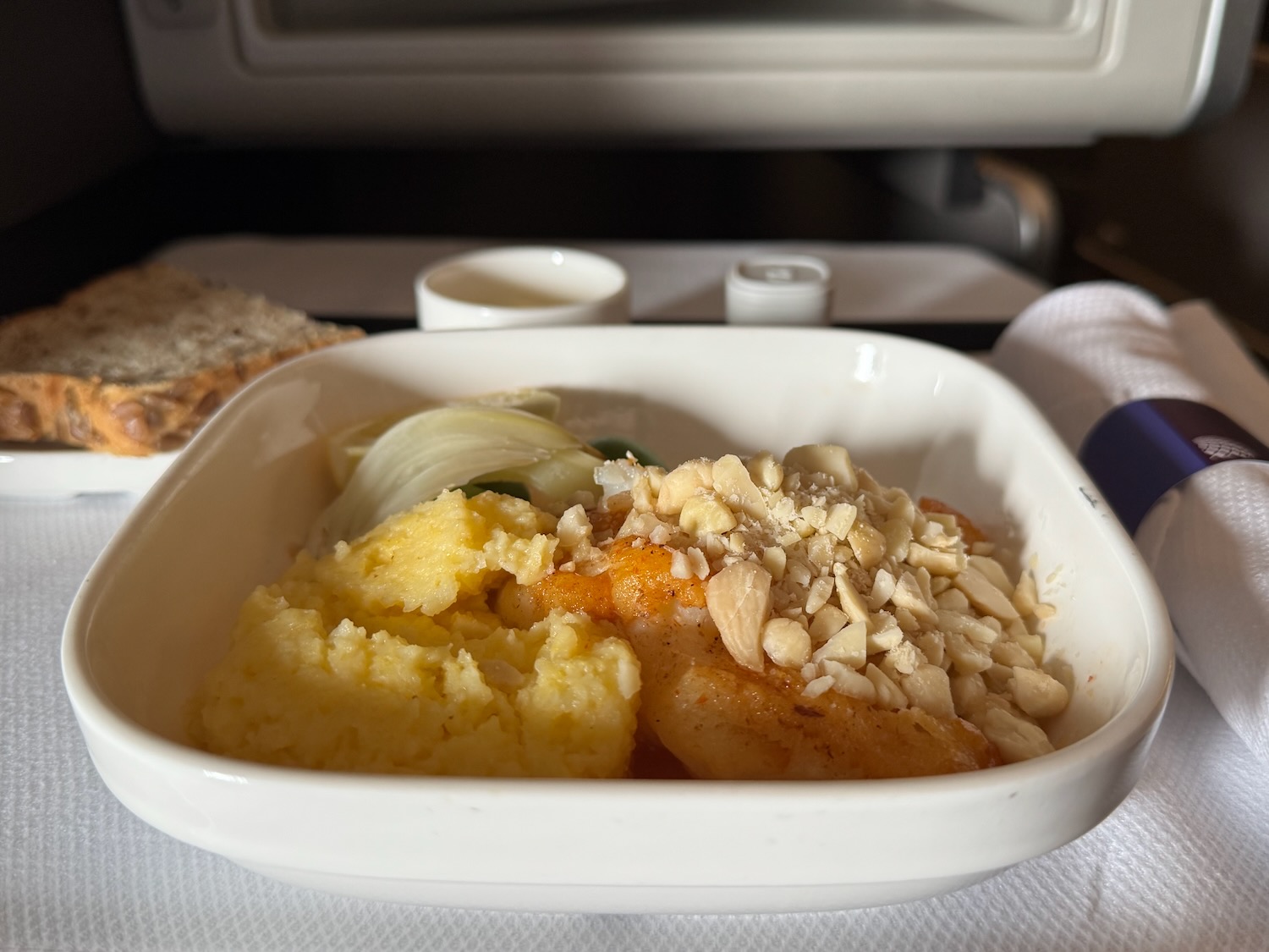 a bowl of food on a table