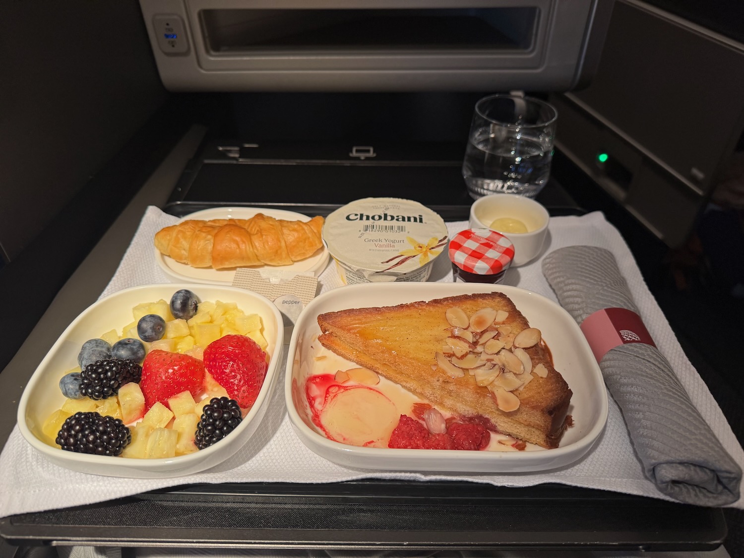 food on a tray on a tray