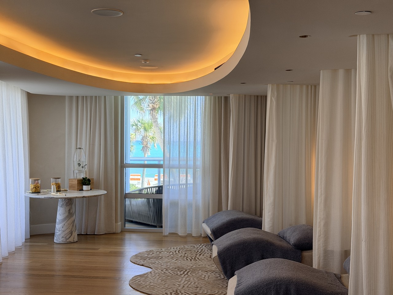 andaz miami beach review spa relaxation lounge ocean view