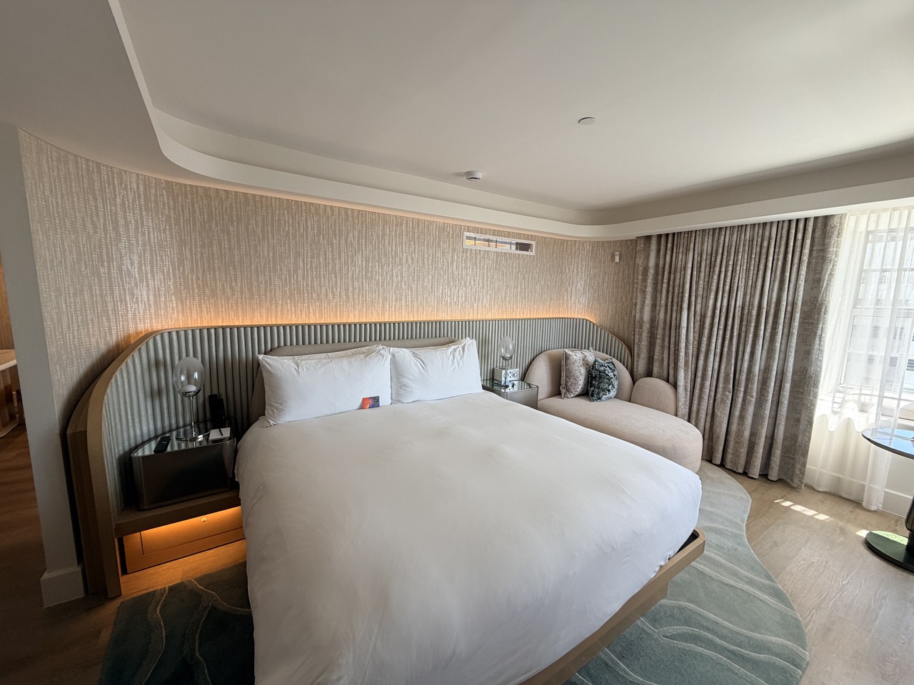 andaz miami beach review two bedroom suite master bedroom king bed wide