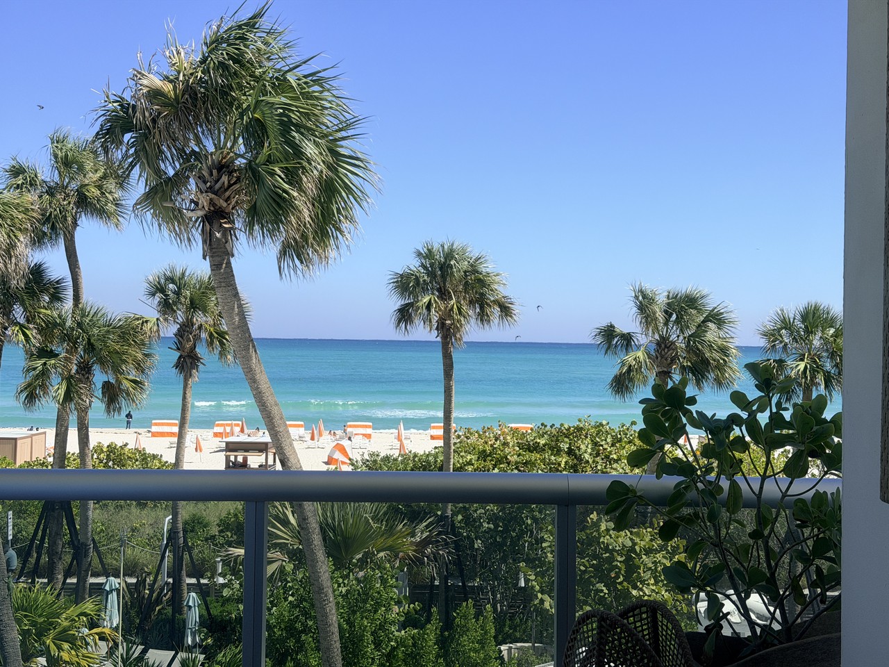 andaz miami beach review two bedroom suite ocean view palm trees