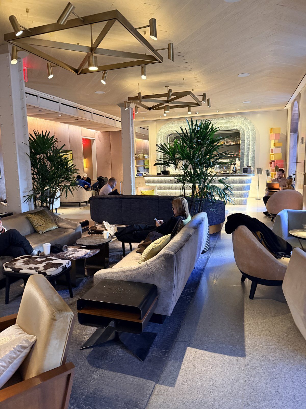 Lobby seating bar at Hotel Seville Nomad