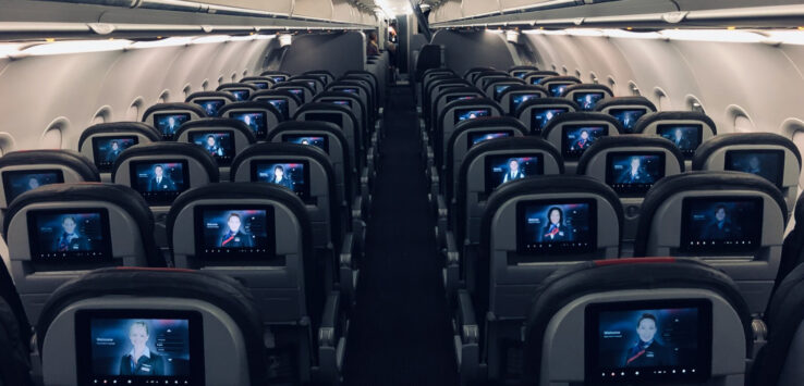 American Airlines seatback TVs narrowbody