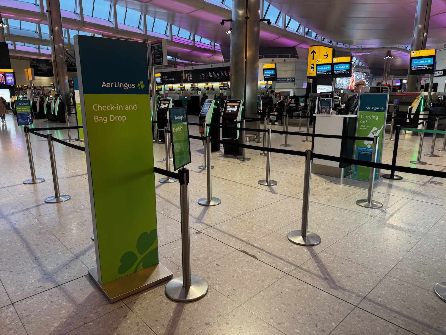 a group of people in an airport