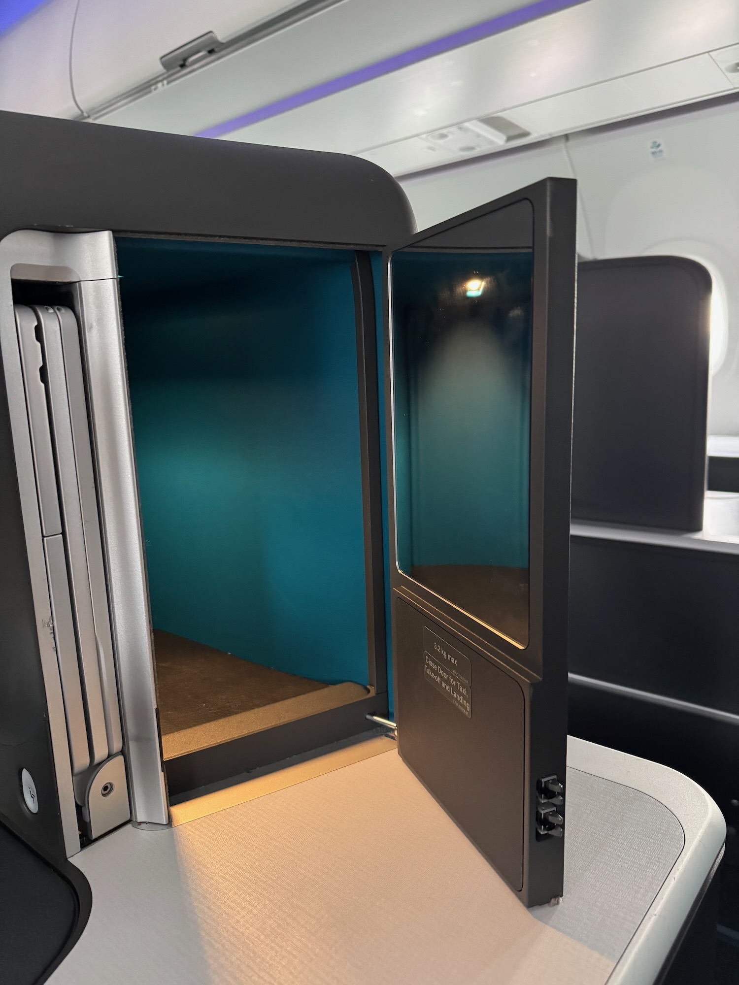 an open door on a table