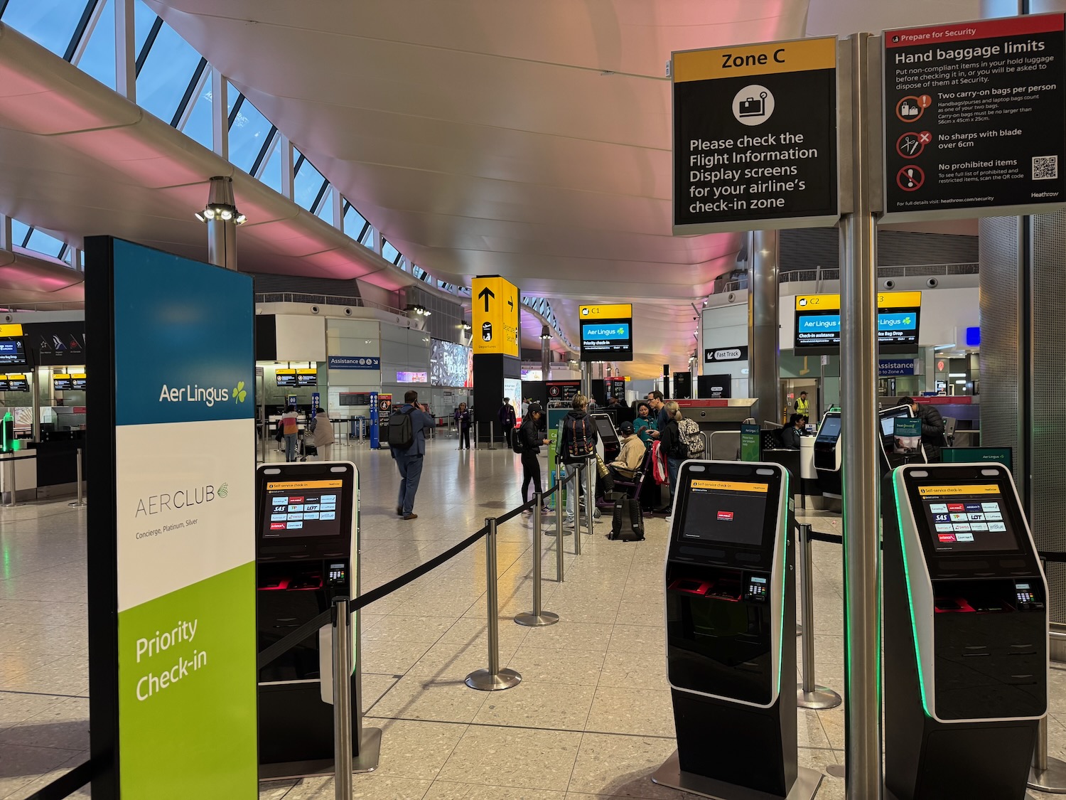 a group of people in an airport
