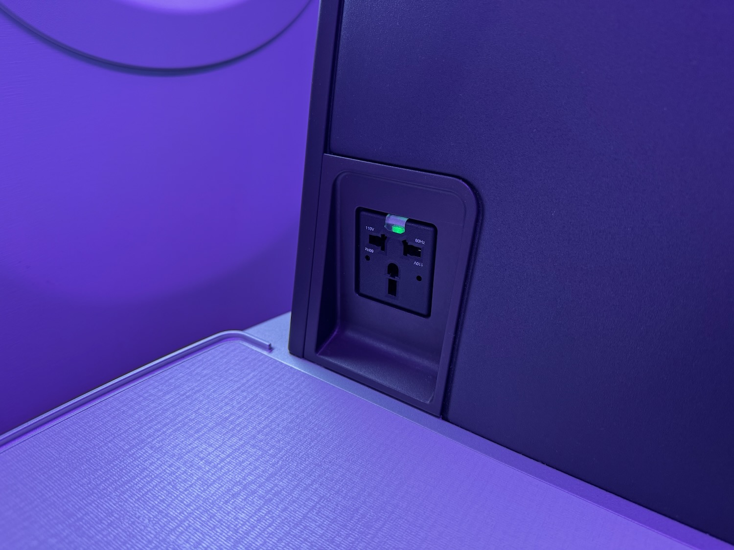 a close up of a power outlet