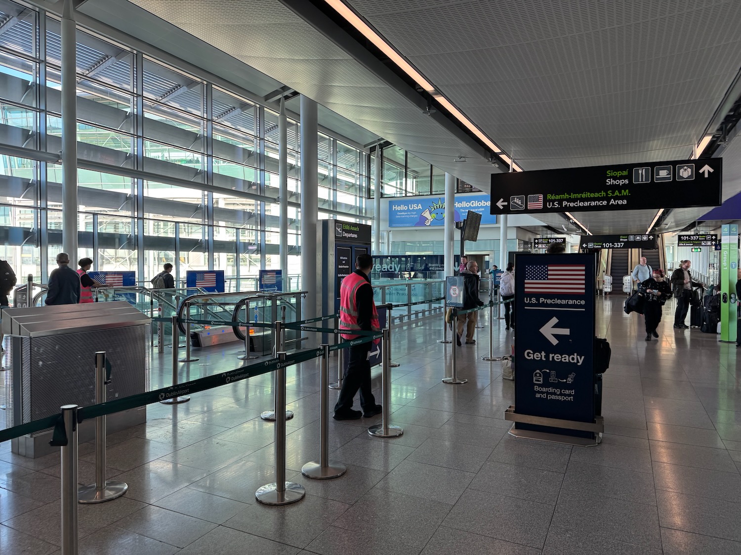 people in an airport