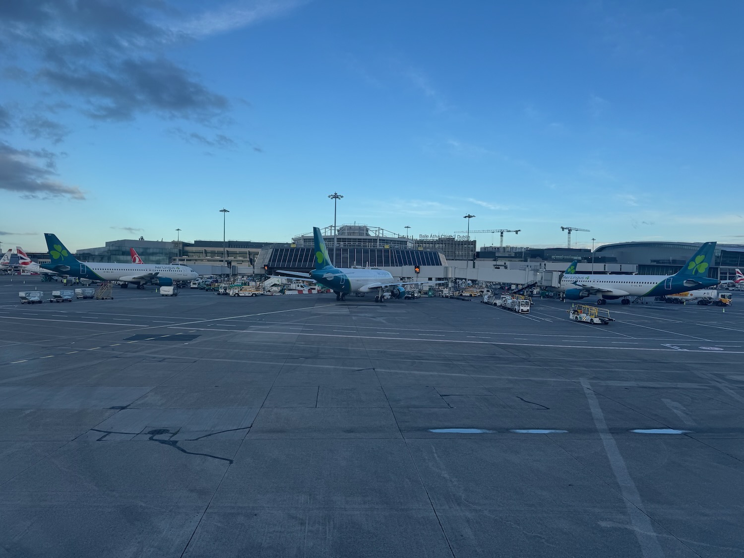 airplanes on a runway