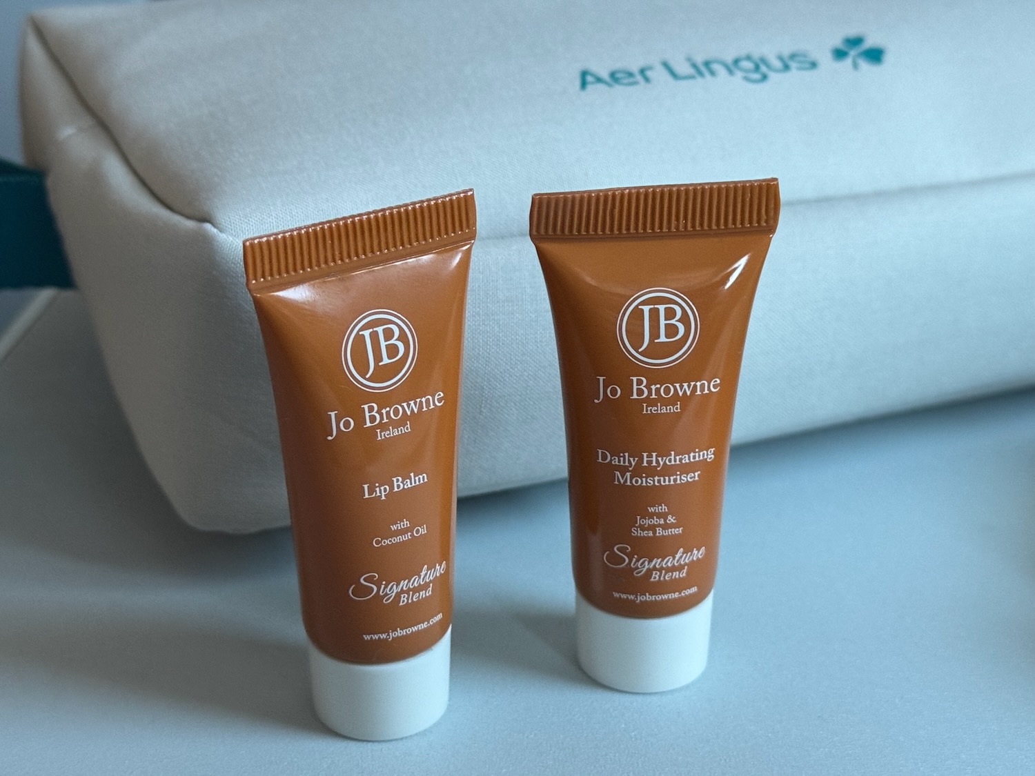 two small tubes of lip balm