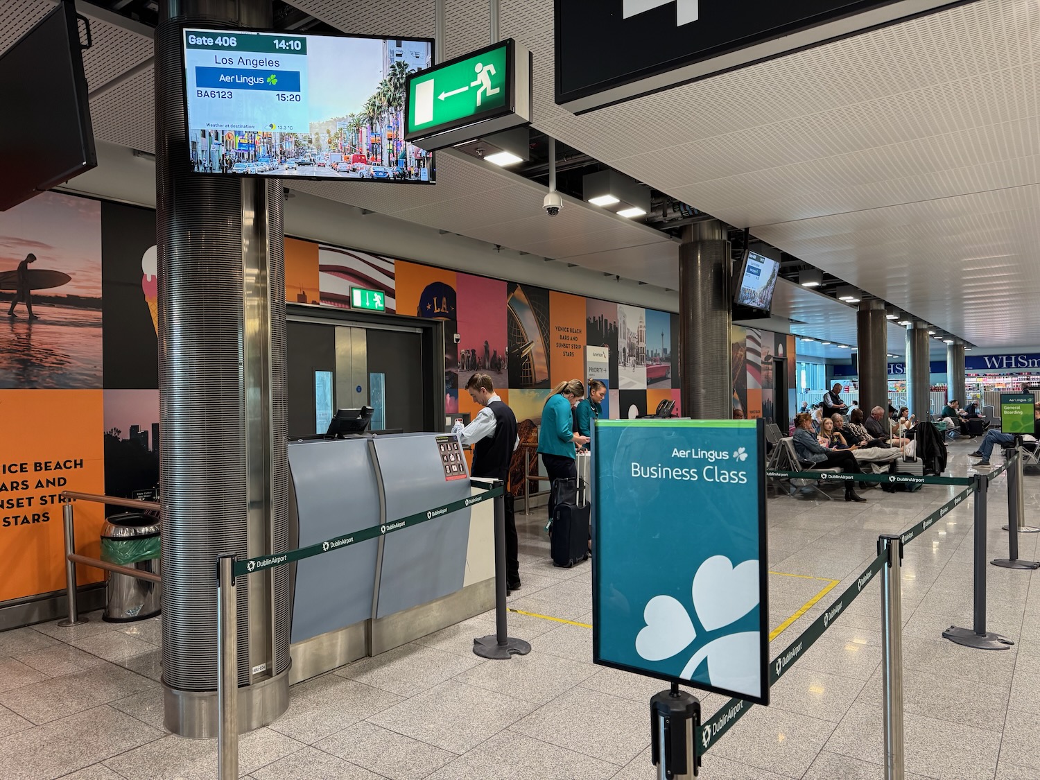 people in an airport