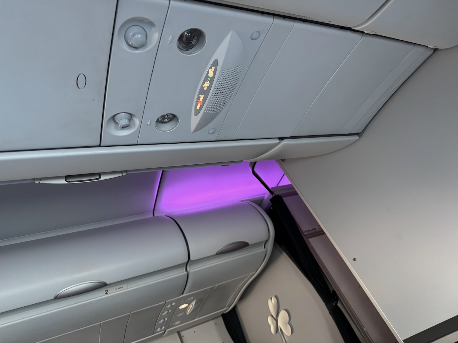 a close up of a seat