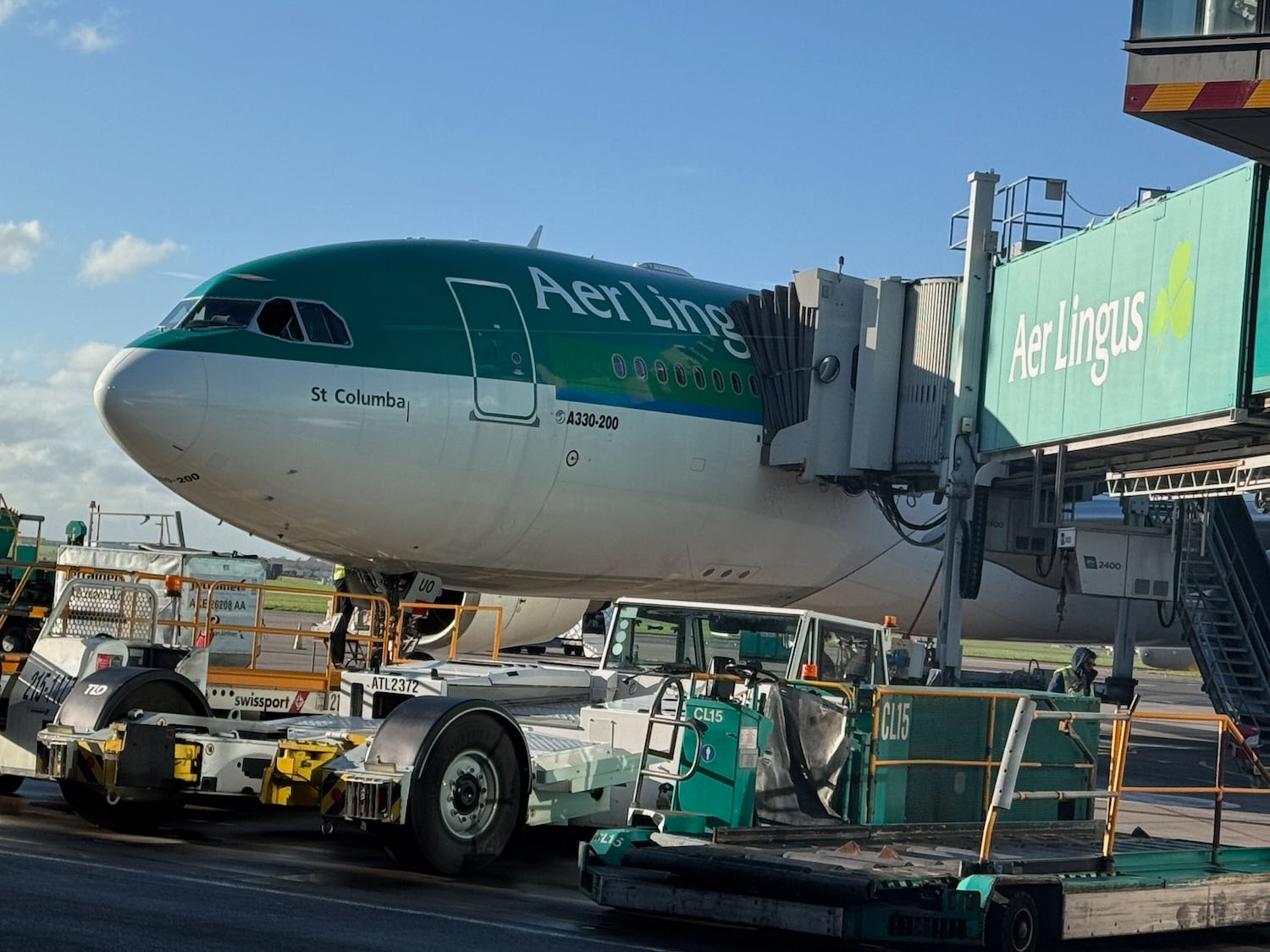 a plane on the runway