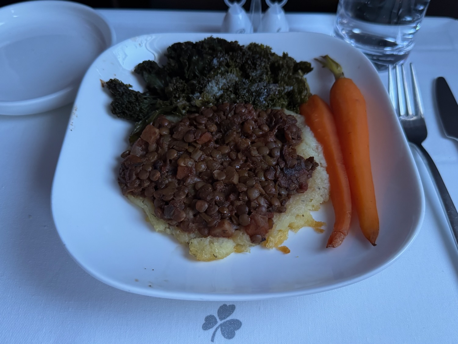 a plate of food on a table
