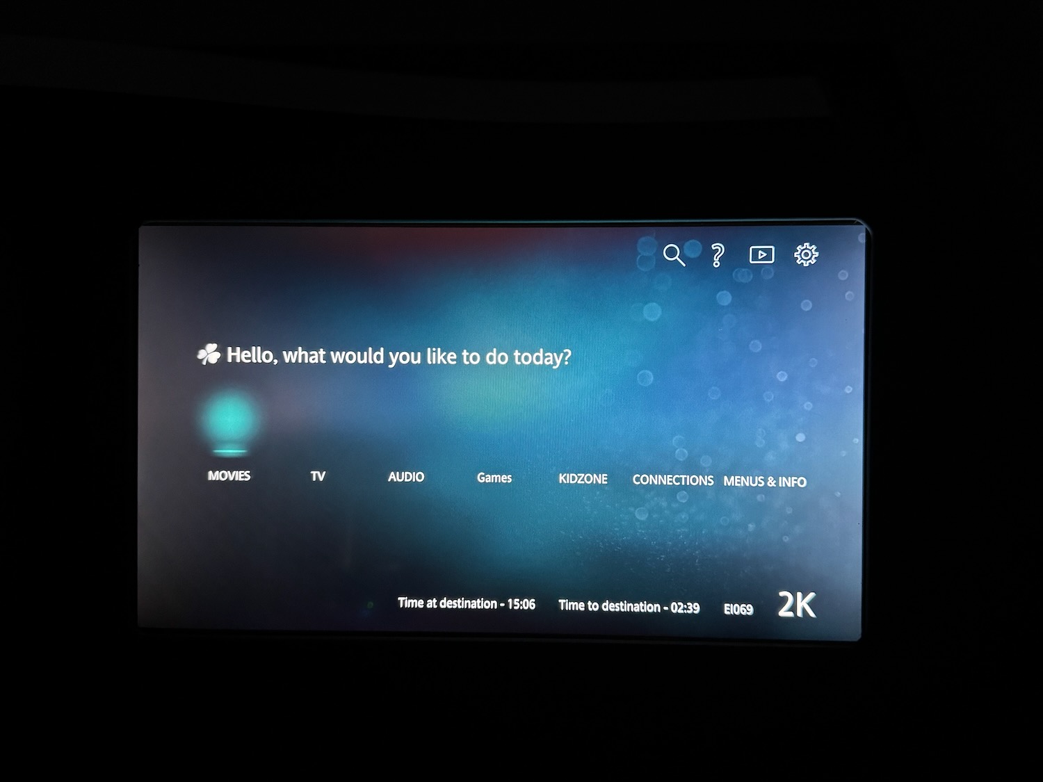 a screen shot of a device