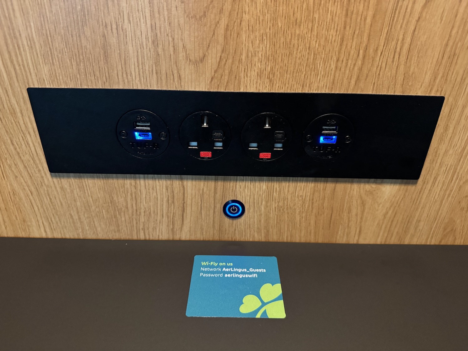 a power outlet on a wall