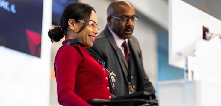 Delta Air Lines first class passenger