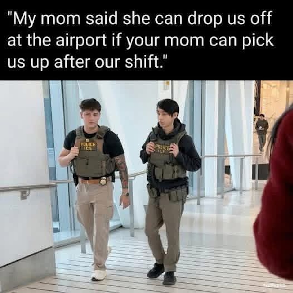 ICE agents LGA