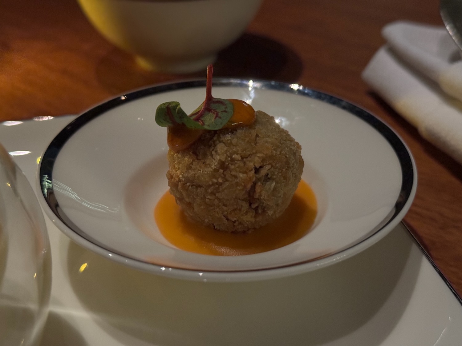 a plate of food on a table