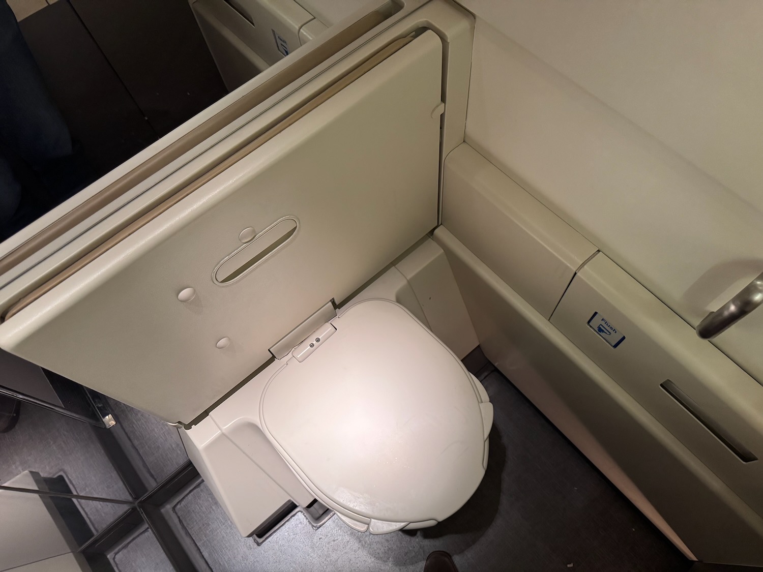 a toilet in a bathroom