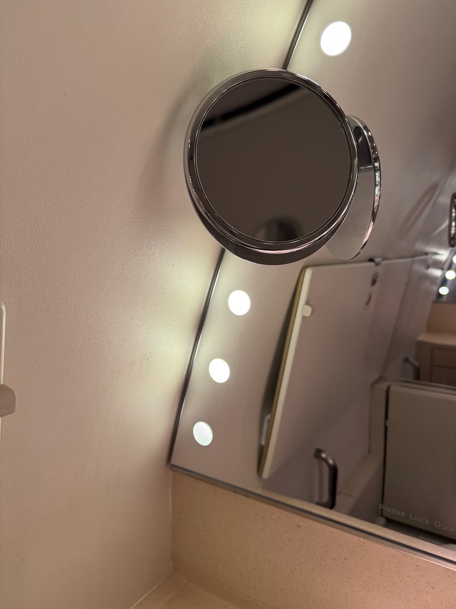 a mirror on the wall