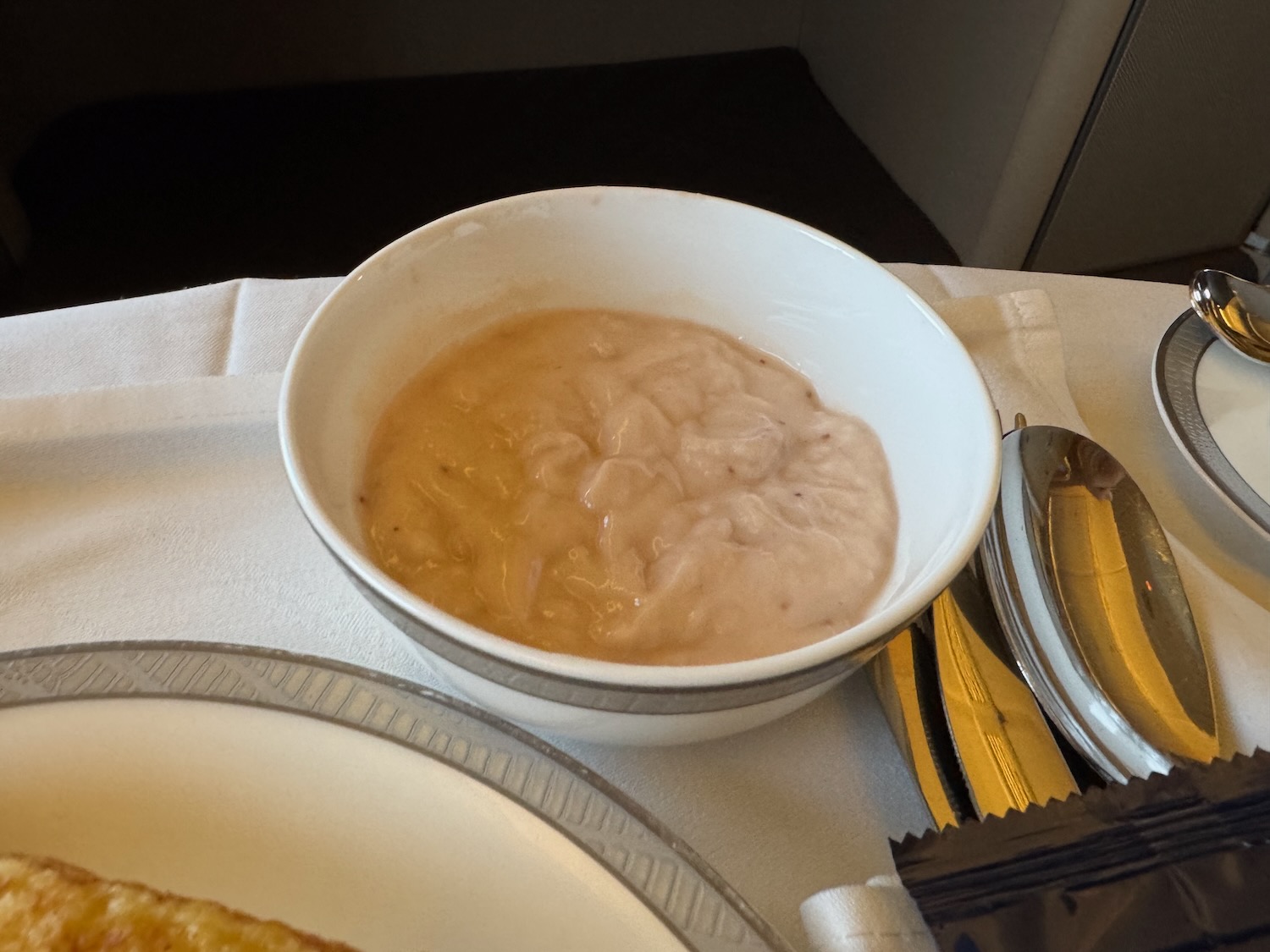 a bowl of food on a table