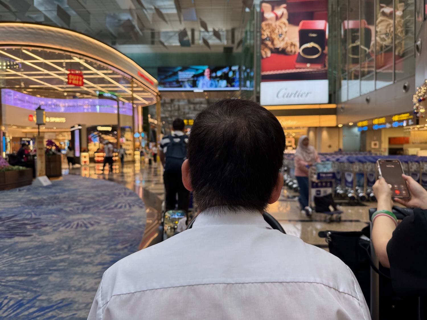 a man in a white shirt