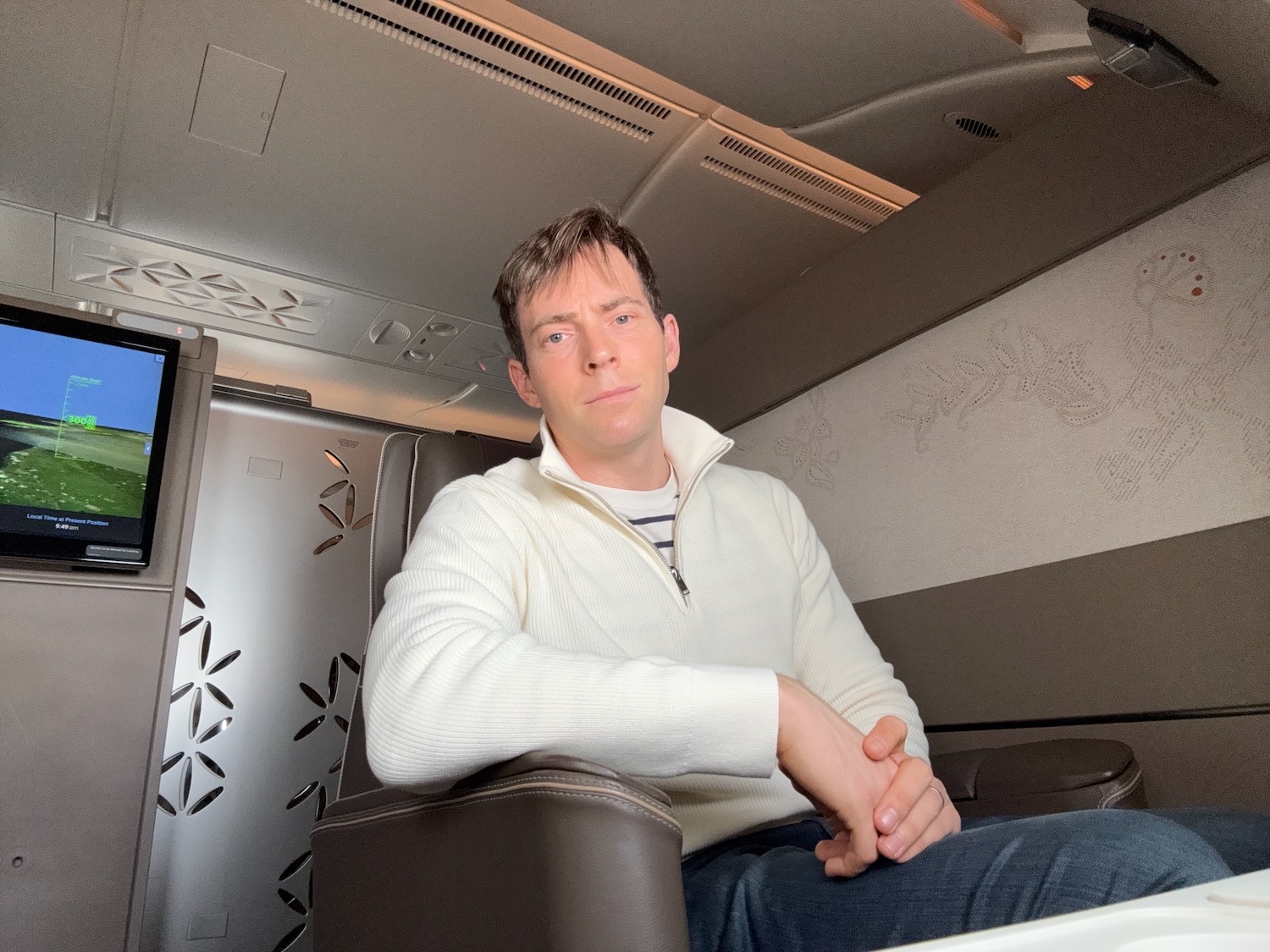 a man sitting in a chair