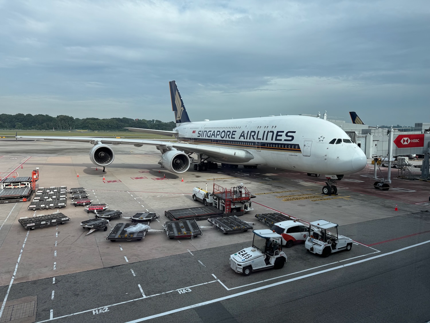 a large airplane on a runway