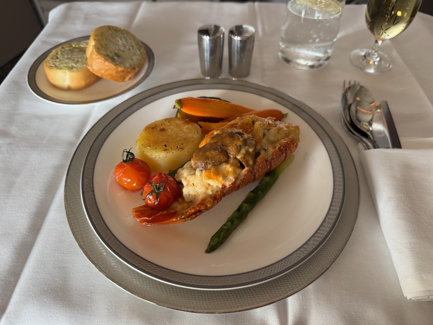 a plate of food on a table