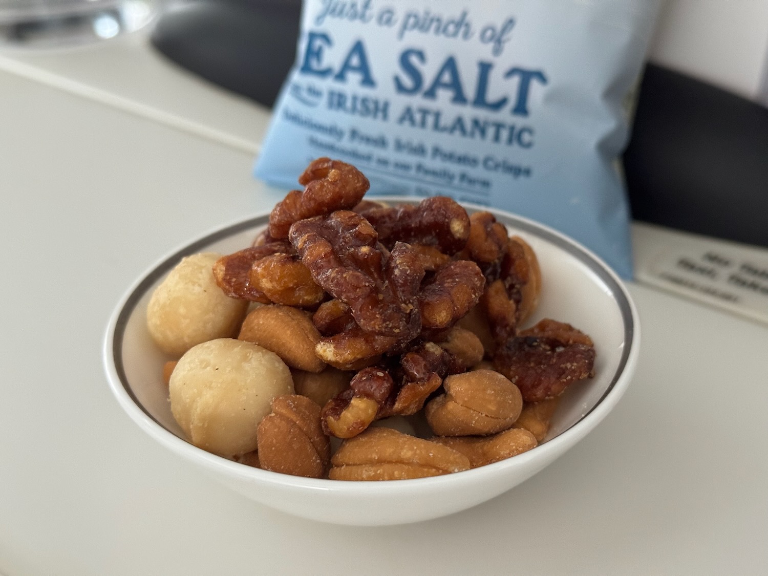 a bowl of nuts and nuts