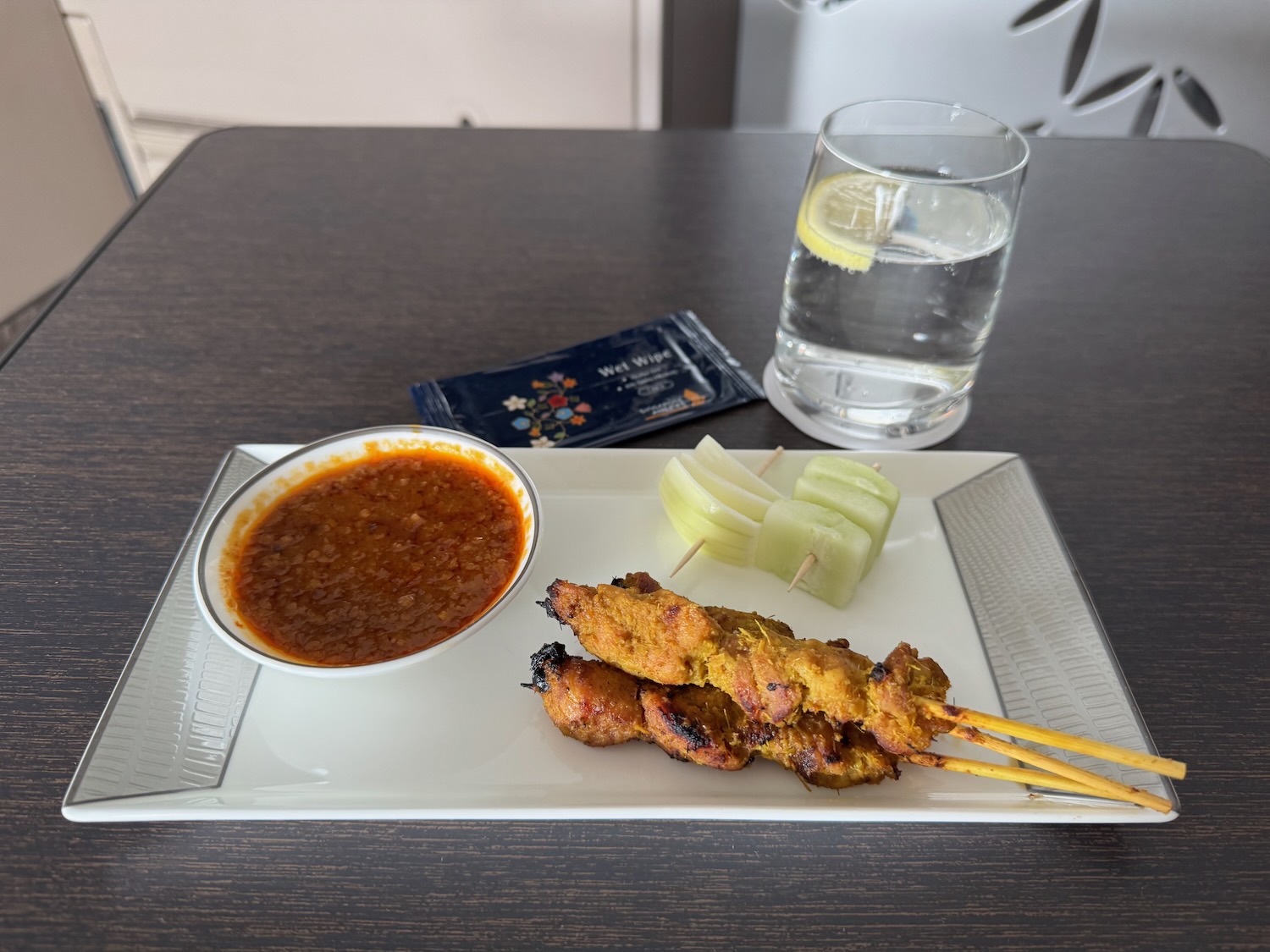 a plate of food on a table