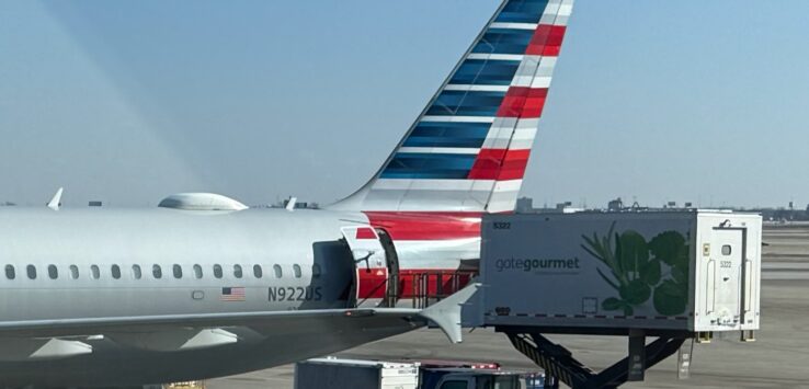 American Airlines Heathrow catering