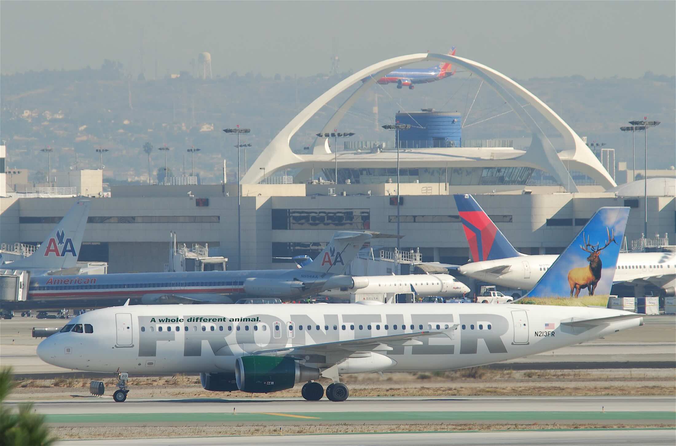Frontier Pilot Slams On Brakes At LAX After Trucks Nearly Cause Catastrophic Collision