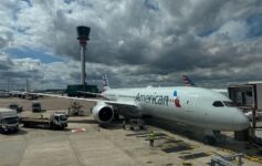 American flight attendants London pay dispute