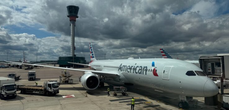American flight attendants London pay dispute