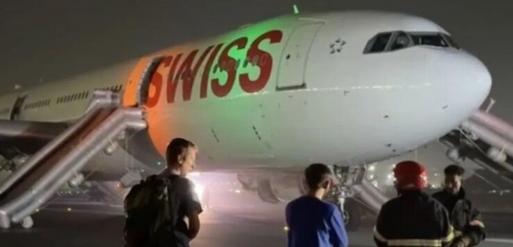 SWISS A330 evacuated Delhi